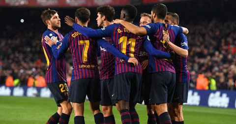 Barca có chiến thắng 3-1 để củng cố ngôi đầu bảng