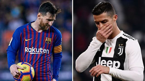 Ronaldo cân bằng số quả penalty trượt với Messi