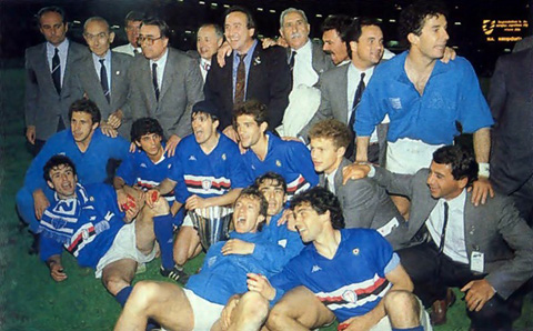 Sampdoria là thế lực một thời, từng giành Scudetto năm 1991