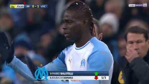 Balotelli ghi bàn ngay trận ra mắt, Marseille vẫn thua sân nhà