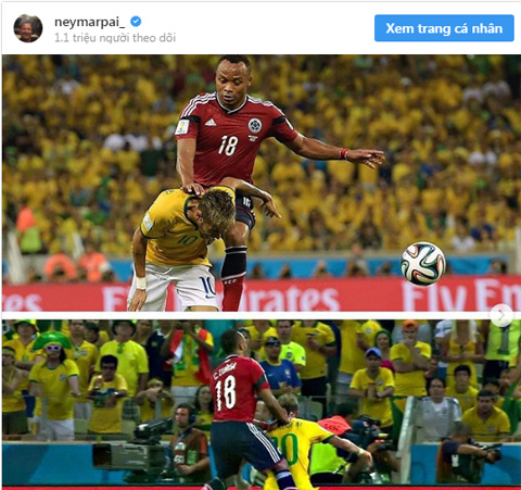 Neymar từng suýt bị liệt sau pha va chạm với Zuniga