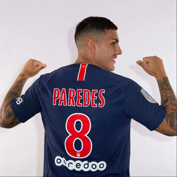 Paredes sẽ khoác áo số 8 tại PSG