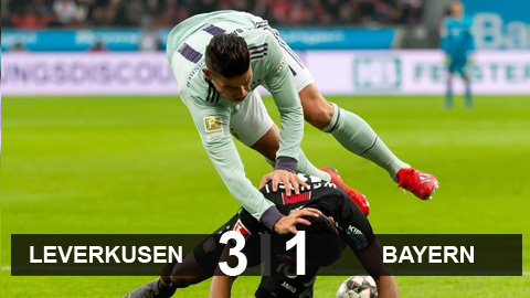 Leverkusen 3-1 Bayern: Thua ngược Leverkusen, Bayern tiếp tục ngửi khói Dortmund