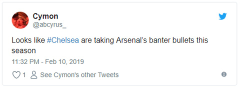 Có vẻ Chelsea đã thay Arsenal thành mục tiêu bị chế giễu ở mùa này