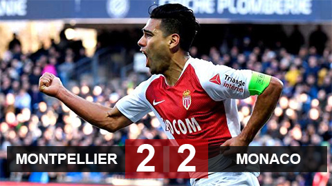 Montpellier 2-2 Monaco: Chia điểm đáng tiếc