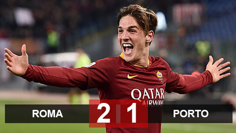AS Roma 2-1 Porto: Song sát Dzeko & Zaniolo tỏa sáng