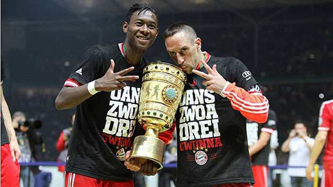 Ribery đã giành rất nhiều danh hiệu cùng Bayern