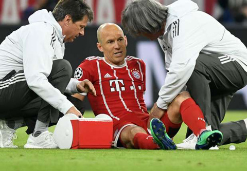 Robben đã phải nghỉ thi đấu từ tháng 11/2018 và vẫn chưa hẹn ngày trở lại