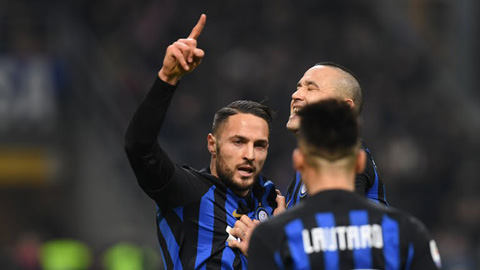 D'Ambrosio mở tỷ số cho Inter ở phút 73