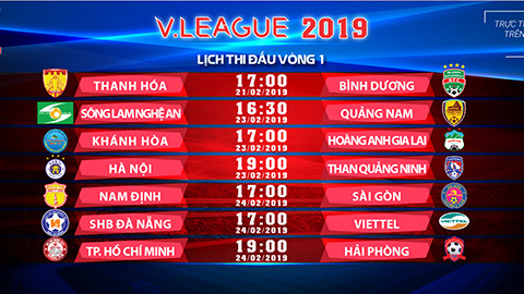 V.League 2019 trở lại trên VTVcab và Onme