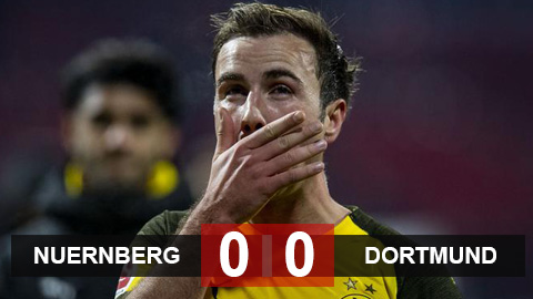 Nuernberg 0-0 Dortmund: Dortmund không thắng 5 trận liên tiếp