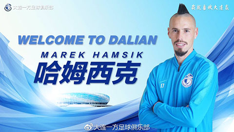 Dalian Yifang công bố hợp đồng với Hamsik