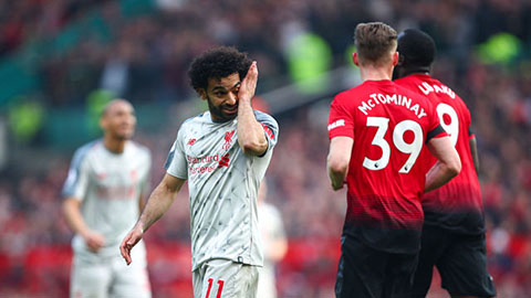 Salah không biết ghi bàn vào lưới M.U