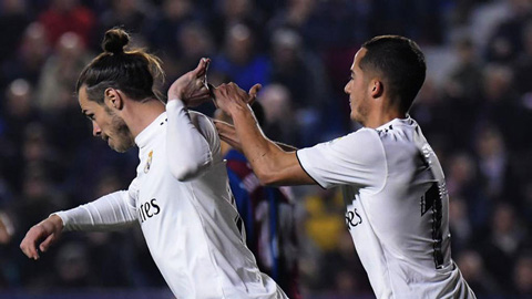 Sau khi ghi bàn vào lưới Levante, Bale đã từ chối ăn mừng với các đồng đội