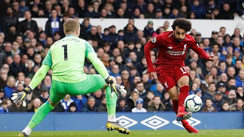 Salah có cơ hội tốt nhất để ghi bàn nhưng đã bỏ lỡ