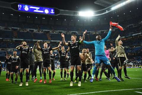 Ajax vừa có màn lội ngược dòng ấn tượng trước Real Madrid