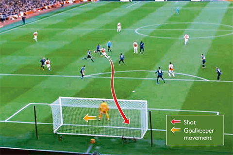 Cú sút thành bàn ấn tượng của Xhaka, giúp Arsenal có bàn mở tỷ số trước M.U