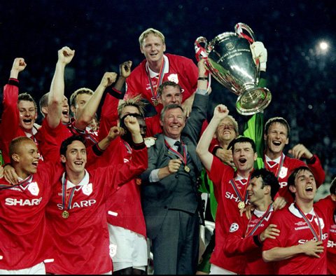 Man United lên ngôi tại Champions League 1999 chỉ 1 năm sau khi ĐT Pháp vô địch World Cup