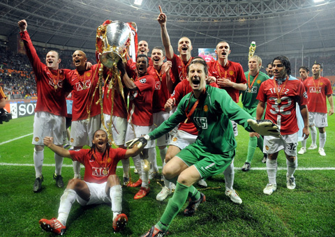 M.U vô địch Champions League 2008 chỉ 1 năm sau khi Liverpool thất bại tại chung kết Champions League 2007
