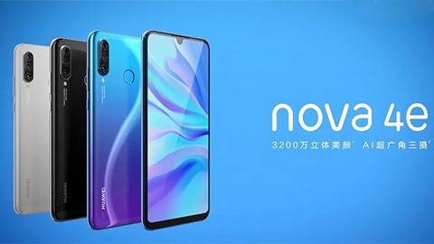 Huawei Nova 4e ra mắt với màn hình giọt nước, 3 camera sau, giá hấp dẫn