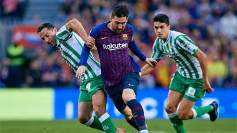 Barca kiểm soát bóng thấp khó tin ở trận gặp Betis
