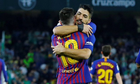 Messi và Suarez như một cặp bài trùng