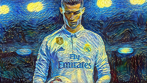 Ronaldo là họa phẩm xuất sắc nhất của họa sĩ Van Gogh