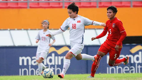 ĐT nữ Việt Nam quật ngã Myanmar ngay tại sân đối thủ