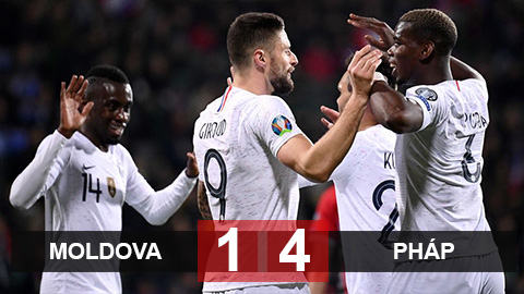 Moldova 1-4 Pháp: Griezmann tỏa sáng giúp Pháp khởi đầu VL EURO 2020 suôn sẻ