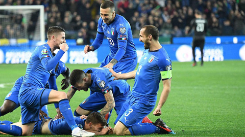 15 bàn thắng gần nhất của Italia do 15 cầu thủ khác nhau thực hiện