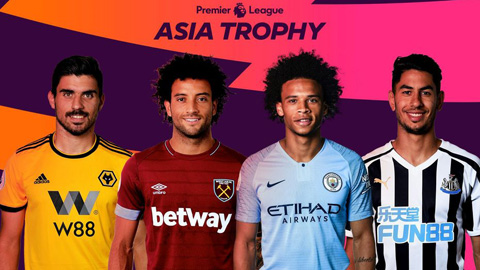 Man City lần thứ 3 tham dự Premier League Asia Trophy
