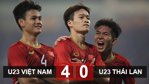 U23 Việt Nam 4-0 U23 Thái Lan: Thắng thuyết phục, U23 Việt Nam giành vé dự VCK