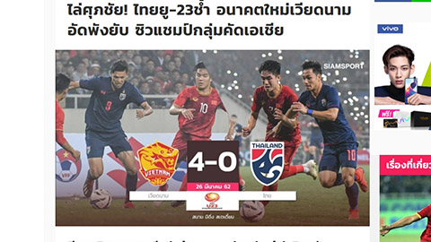 Báo Thái Lan chua chát, truyền thông quốc tế ca ngợi U23 Việt Nam