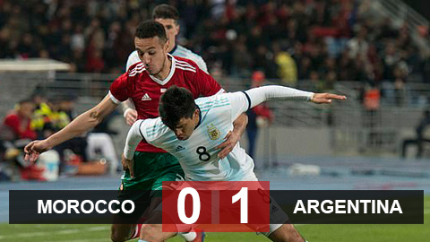 Morocco 0-1 Argentina: Albiceleste thắng nhọc trong ngày không Messi