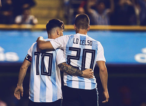 Lo Celso và Messi trên ĐTQG