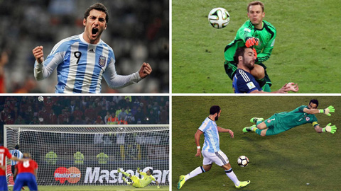 Higuain trở thành tội đồ khiến Messi không thể giành danh hiệu