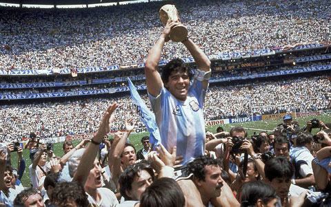 Maradona được tôn vinh là người có công lớn nhất mang về chức vô địch World Cup 1986 cho Argentina