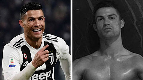 Ronaldo kết hợp tập luyện với quảng cáo đồ lót