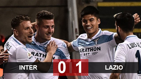 Inter 0-1 Lazio: Milinkovic-Savic lập công, Lazio áp sát Top 4