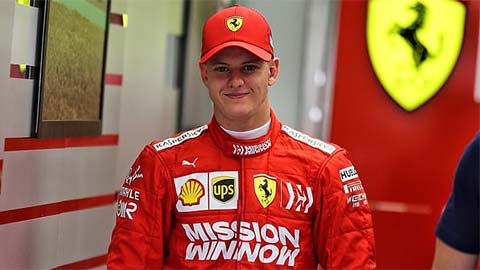 Con trai Schumacher lần đầu lái cho Ferrari ở F1 mùa 2019