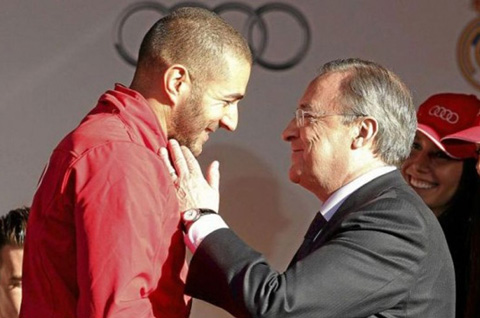 Benzema chính là con cưng của Perez tại Real