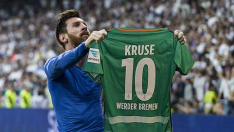 Messi siêu phàm vẫn phải chịu thua tiền đạo của Bremen trong tháng 3