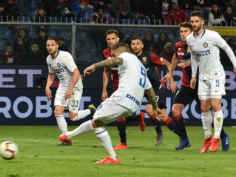 Icardi ghi bàn, đóng góp vào chiến thắng 4-0 của Inter trước Genoa