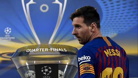 Messi dính 'lời nguyền' khó lý giải ở tứ kết Champions League