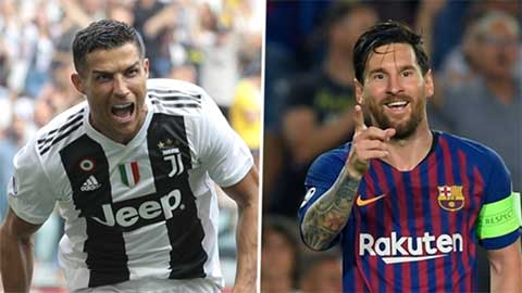 Cơ hội vô địch Champions League của Messi gấp 3 lần Ronaldo