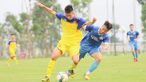 U18 Việt Nam đá tập với đội trẻ Hà Nội FC