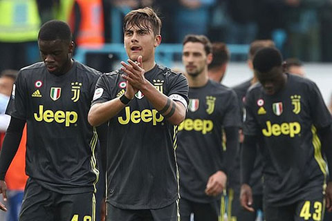 Juventus cũng chỉ tung 1 gương mặt thân quen trong trận đấu cuối tuần qua