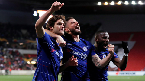 Niềm vui của các cầu thủ Chelsea từ trận lượt đi sẽ kéo sang trận lượt về đêm nay