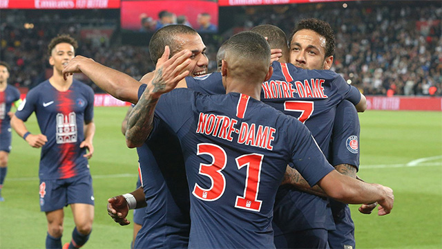 PSG đã có 8 lần đăng quang ở giải đấu số 1 nước Pháp