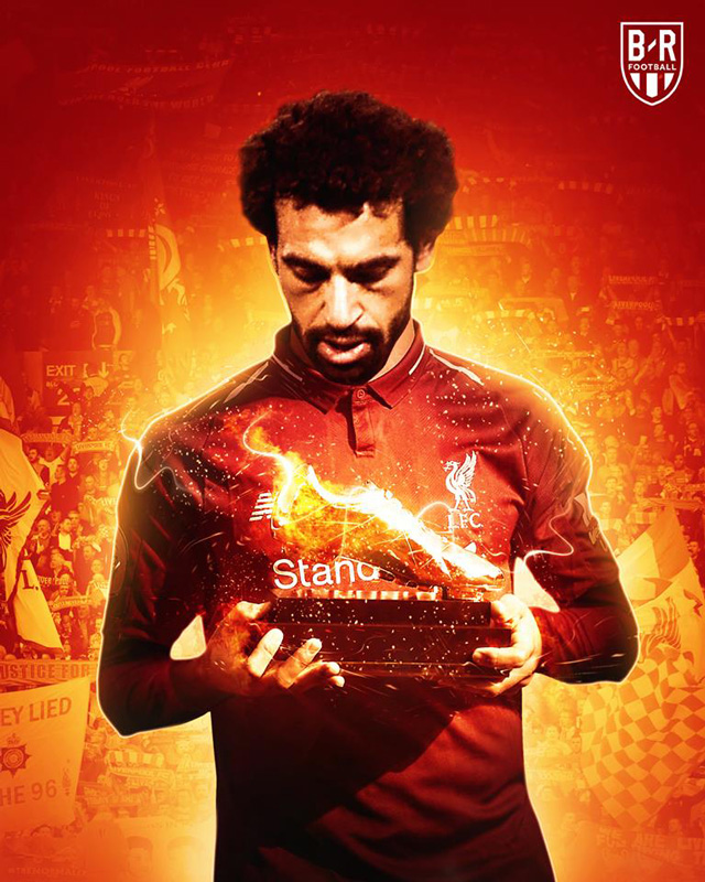 Salah vươn lên dẫn đầu danh sách ghi bàn mùa này (Ảnh Bleacher Report)